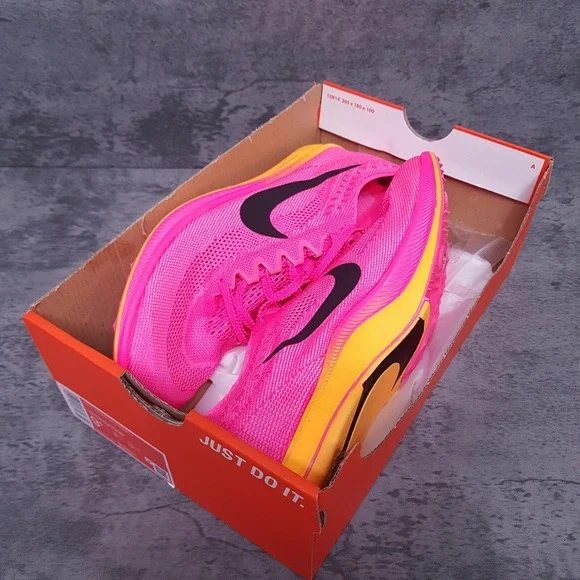 NIKE ZoomX Dragonfly Track Spikes Mens 9.5 Womens 11 Hyper Pink Orange - Picture 7 of 8